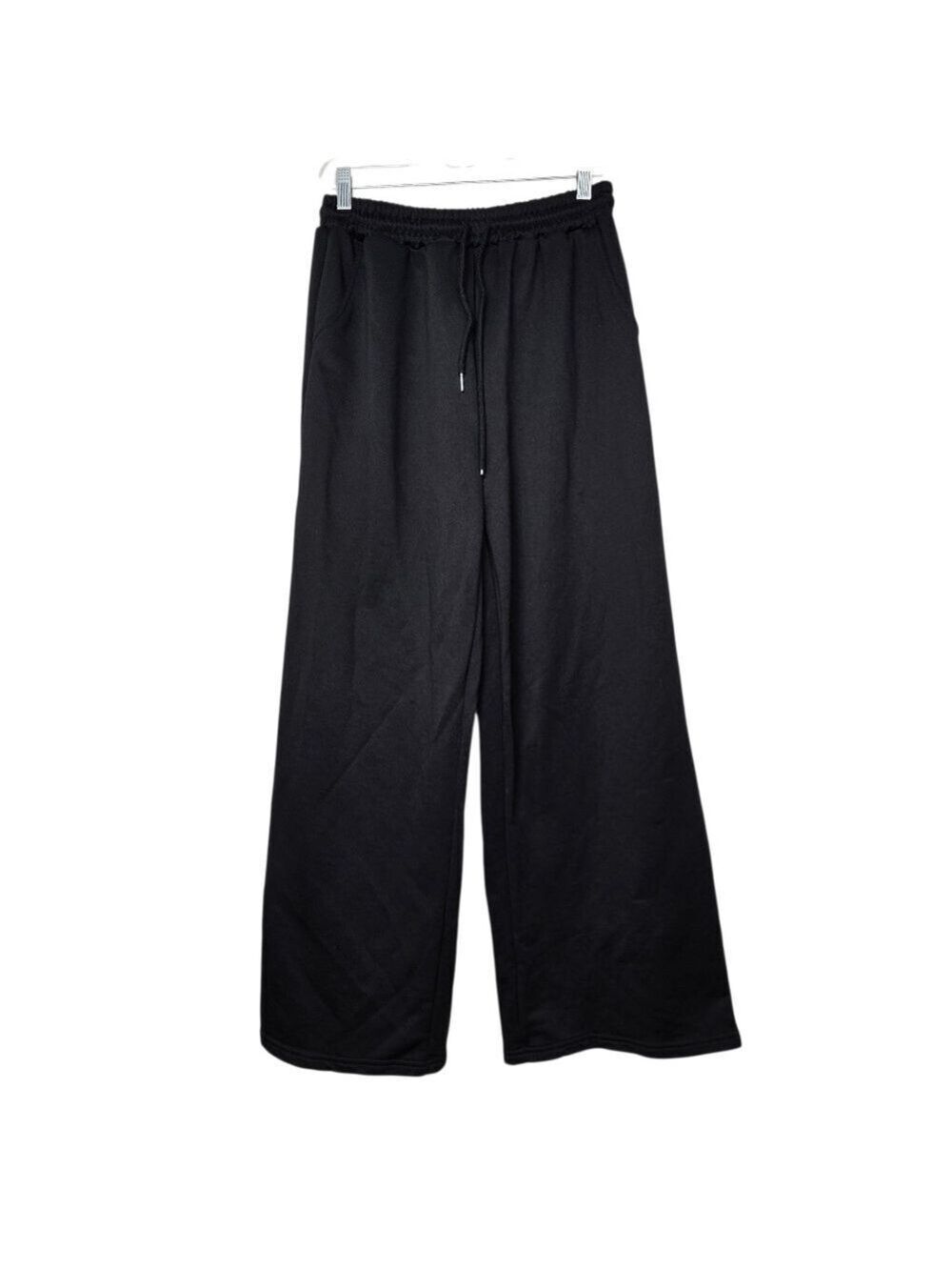 Shein Black Wide Leg Joggers 8/10
